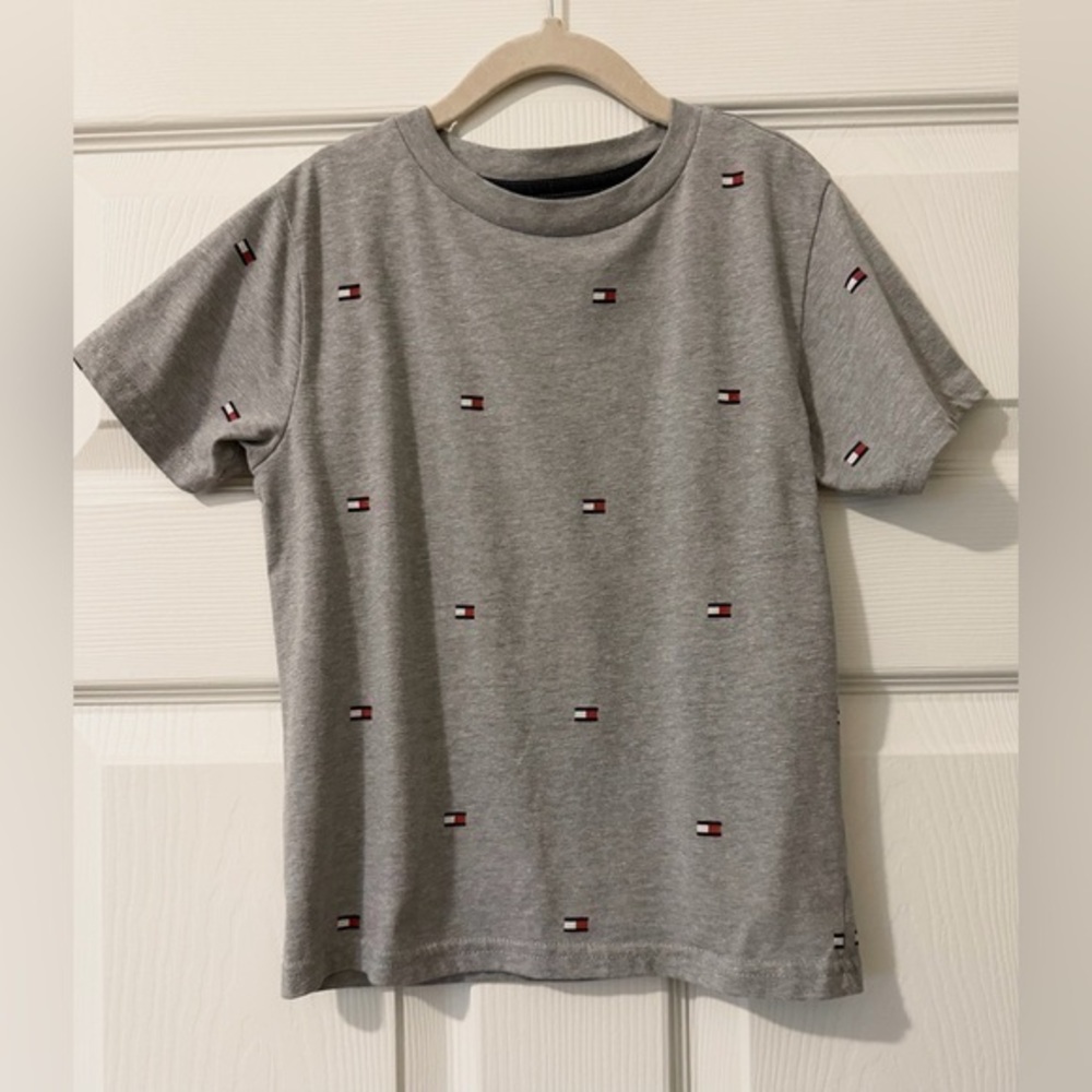 Tommy Hilfiger Boys Heather Gray Tee